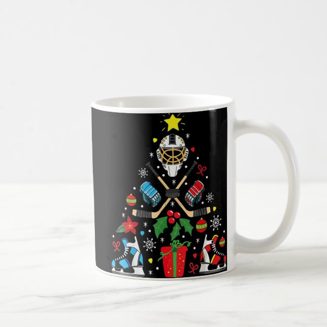 Ice Hockey Julgran Ornaments Roligt Julafton Kaffemugg (Höger)