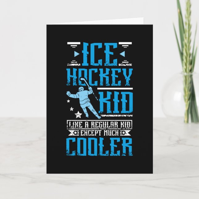 Ice Hockey Kid Kort (Framsida)