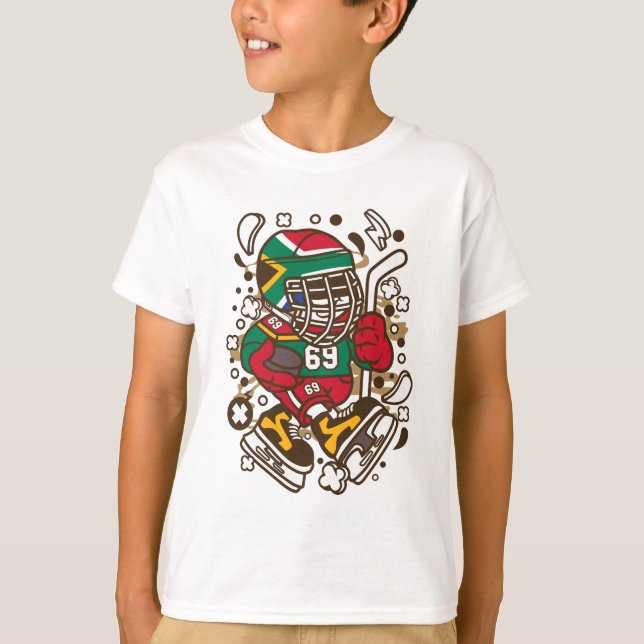 Ice Hockey Kid T Shirt (Framsida)