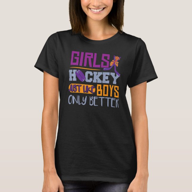 Ice Hockey Kids T Shirt (Framsida)