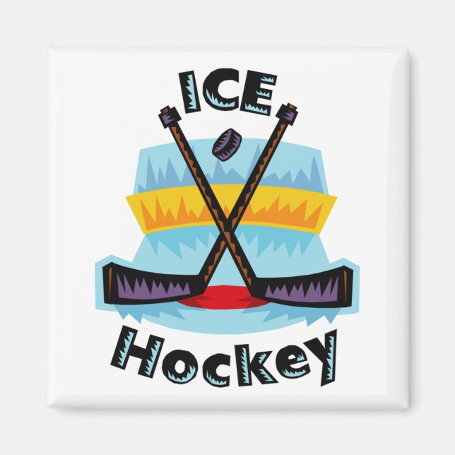 Ice Hockey Magnets Magnet (Framsidan)