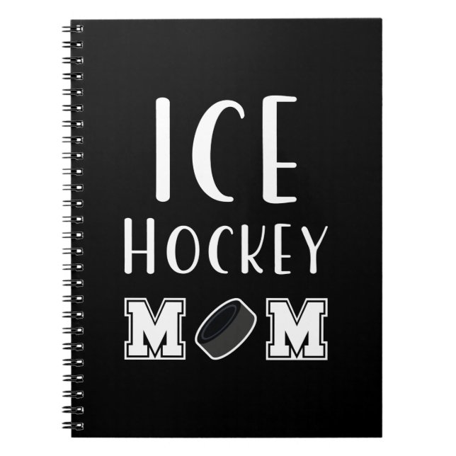 Ice Hockey Mamma Anteckningsbok (Framsidan)
