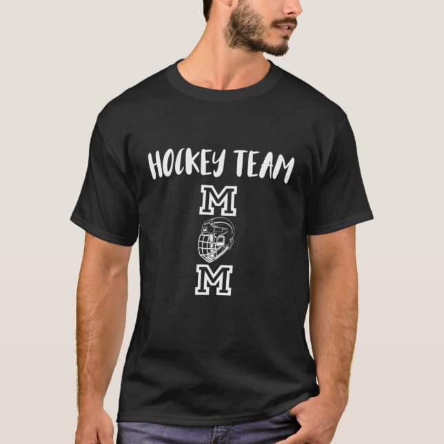 Ice Hockey Mamma T Shirt (Framsida)