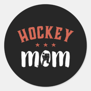 Ice Hockey Mamma Vintage Retro Proud Sports Mor Runt Klistermärke