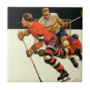 Ice Hockey Match Kakelplatta