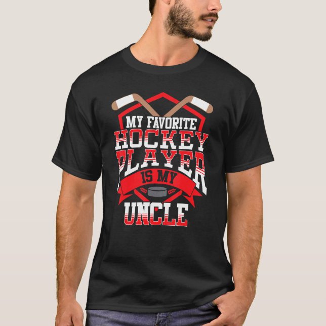 Ice Hockey, min favorithockey-spelare är min morbr T Shirt (Framsida)