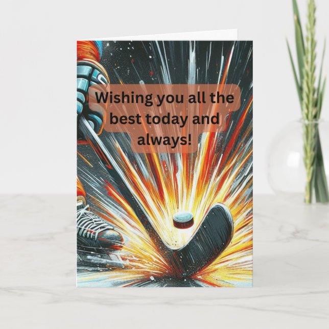 Ice Hockey Önskemål Slapshot! Kort (Framsida)