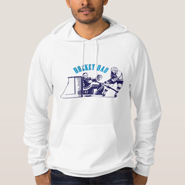 Ice Hockey Pappa Skating T Shirt (Framsida)