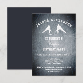 Ice Hockey Party-inbjudan Inbjudningar