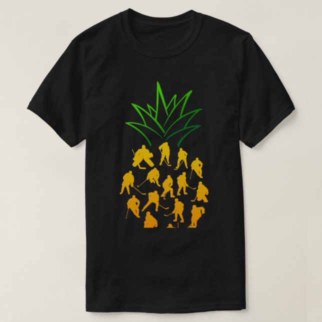 ICE HOCKEY PINEAPPLE T SHIRT (Design framsida)