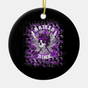 Ice Hockey Player är Rak utanför straffet Julgransprydnad Keramik