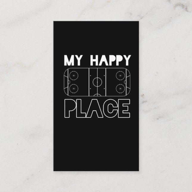 Ice Hockey Player Goalie Center Defense Fält Visitkort (Framsida)