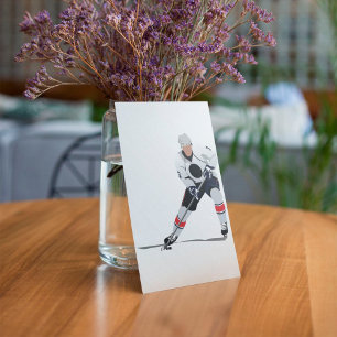 Ice Hockey Player-hälsningskort Kort