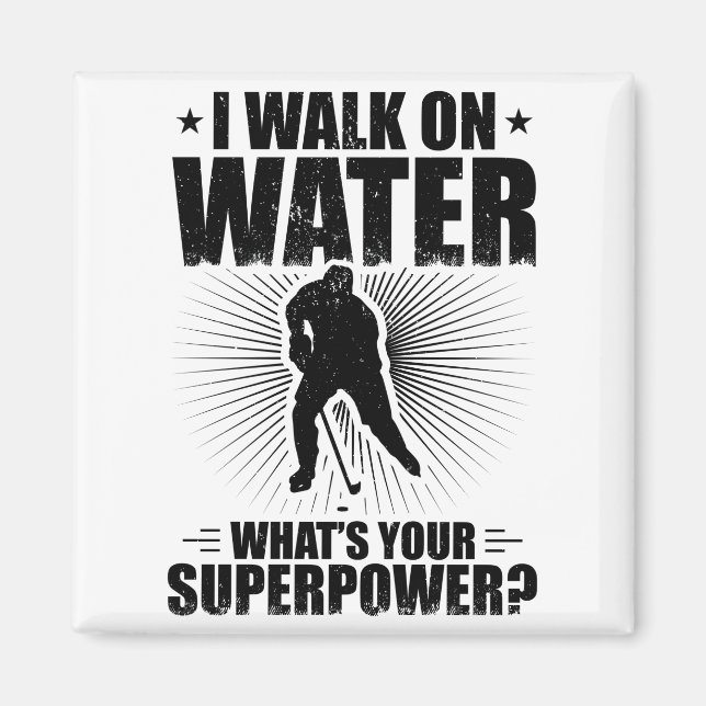 Ice Hockey Player| Idéer om idrottslag Magnet (Framsidan)