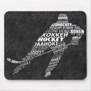 Ice Hockey Player Languages Mousemat Musmatta
