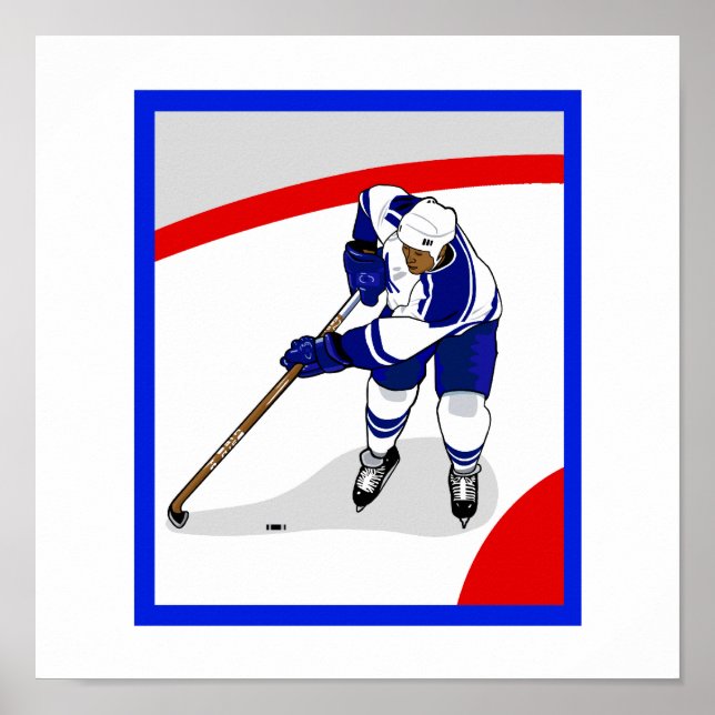 Ice Hockey Player Poster (Framsidan)