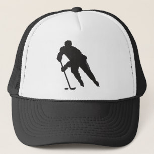 Ice Hockey Player Silhouette Keps