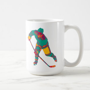 Ice Hockey Player(teal), Personlig mugg