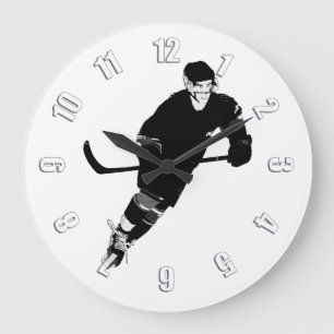Ice Hockey Player - Winter Sports Stor Klocka