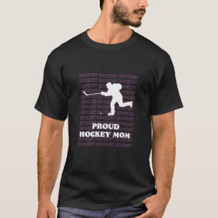 Ice Hockey PROUD HOCKEY MAMMA - Roligt för Hockey T Shirt