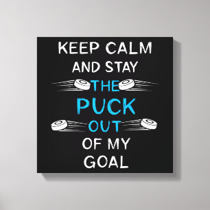 Ice Hockey Puck Play Ice Hockey Winter Team Sport Canvastryck