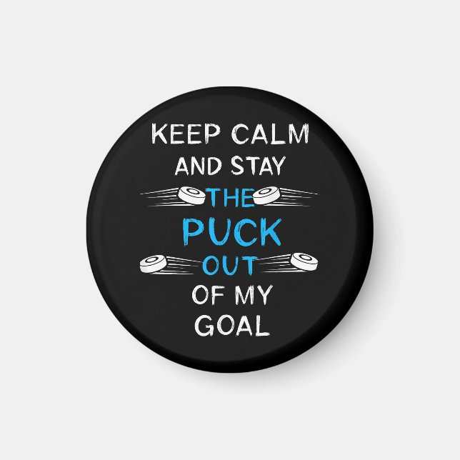 Ice Hockey Puck Play Ice Hockey Winter Team Sport Magnet (Framsidan)