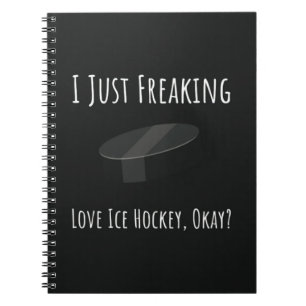 Ice Hockey Related Gifts Sports Player Anteckningsbok