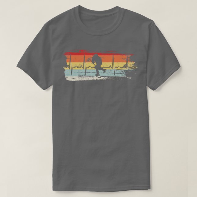 Ice Hockey Retro 2 T Shirt (Design framsida)