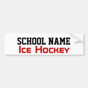 Ice Hockey - Skapa din egen skolanda Bildekal