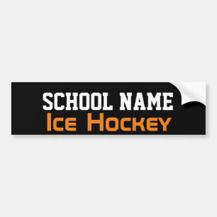 Ice Hockey - Skapa din egen skolanda Bildekal