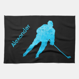 Ice Hockey skate towel-turkos Kökshandduk