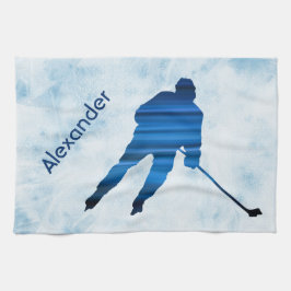 Ice Hockey skate townspelare blå Kökshandduk