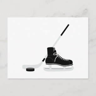 Ice Hockey Skate Vykort