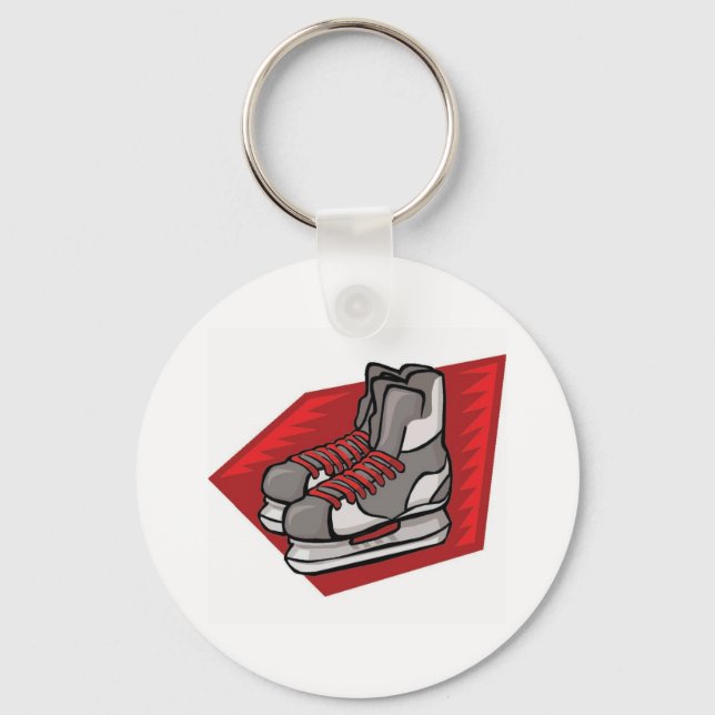Ice Hockey Skates Nyckelring (Framsida)