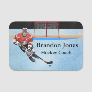 Ice Hockey Sports Design Namn bricka Namnbricka