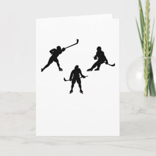 Ice hockey stick coola silhouette-sportgåva kort