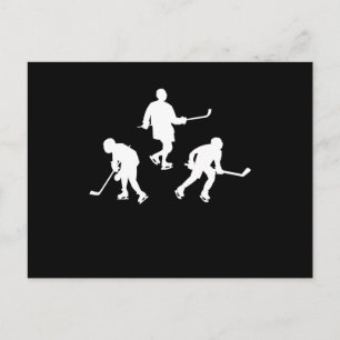 Ice hockey stick coola silhouette-sportgåva vykort