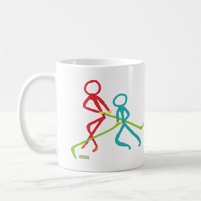 Ice Hockey Stickmen Kaffemugg (Vänster)