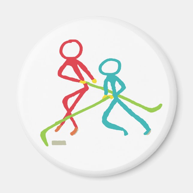 Ice Hockey Stickmen Magnet (Framsidan)