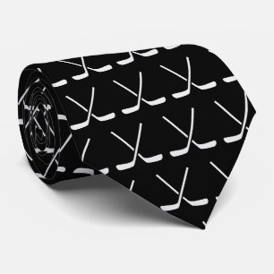 Ice Hockey Sticks Mönster Black Background Slips
