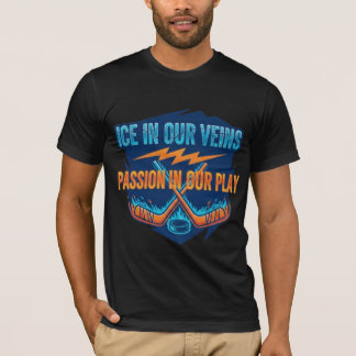 Ice Hockey Sticks & Puck: Motivational Quote  T Shirt