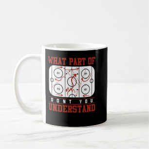 Ice Hockey Tactics Coach Funny Gift Ice Hockey Ess Kaffemugg