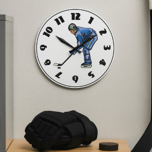 Ice Hockey Time Clock Stor Klocka