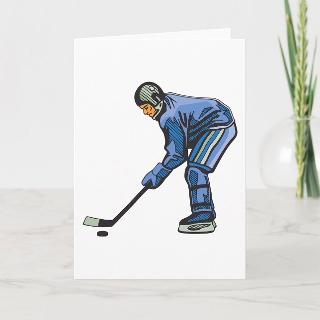 Ice Hockey Time-hälsningskort Kort (Skapare uppladdad)
