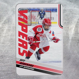 Ice Hockey Trading Card Magnet