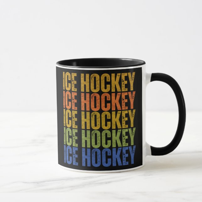 Ice Hockey Typography Mugg (Höger)