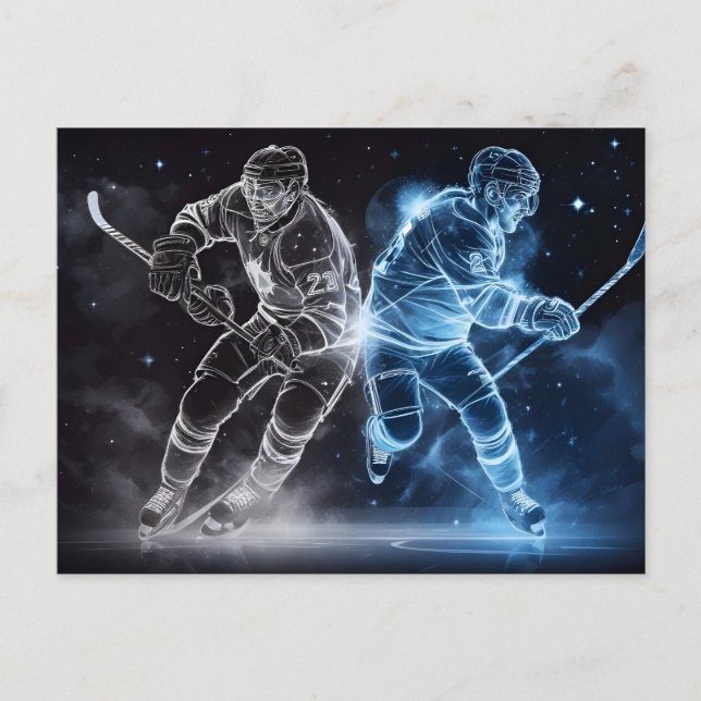 Ice Hockey Vykort (Framsida)