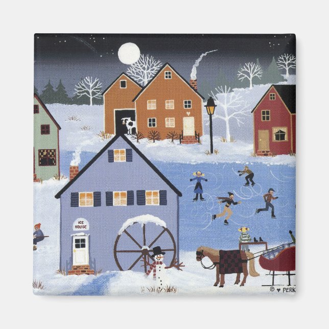 Ice House Pond Magnet (Framsidan)