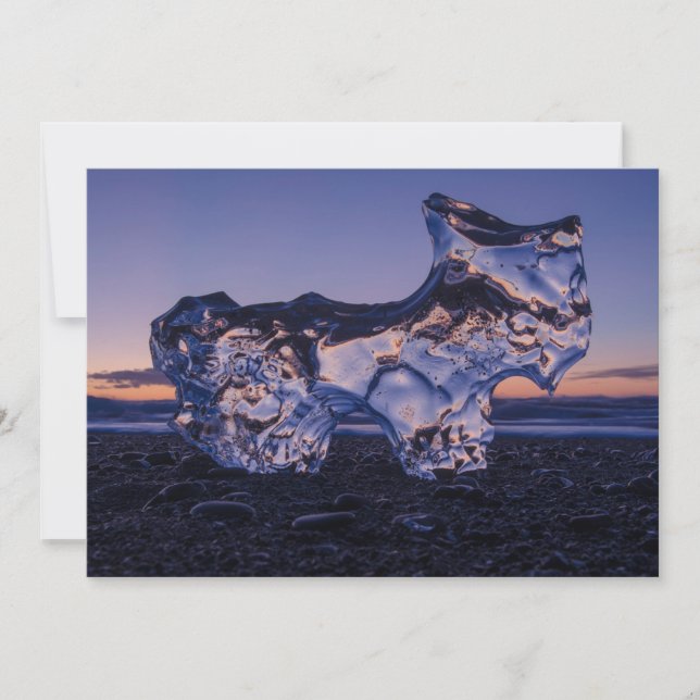 Ice Hund eller Goat Julkort (Framsida)