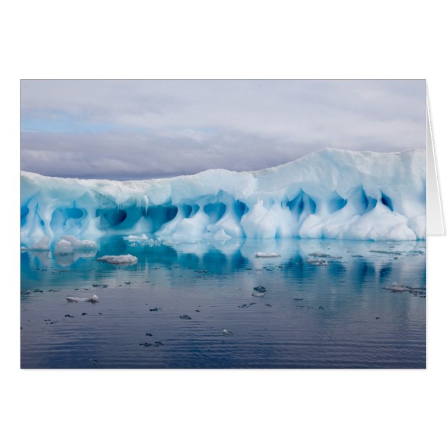 Ice i Antarctica Hälsningskort (Framsidan Horizontal)